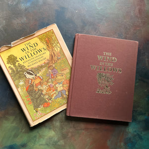 The Wind in The Willows written by Kenneth Grahame with illustrations by Michel Hague-vintage children's chapter book-classic literature-read aloud favorite-view of the front cover