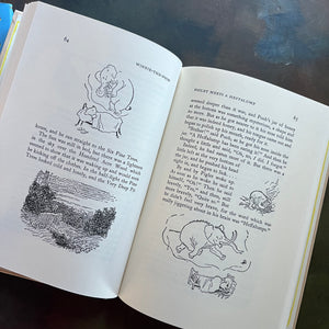 The World of Pooh-The Complete Winnie the Pooh and The House at Pooh Corner-A. A. Milne-E. H. Shepard-Read Aloud Revival-vintage children's short stories-view of the black & white illustrations