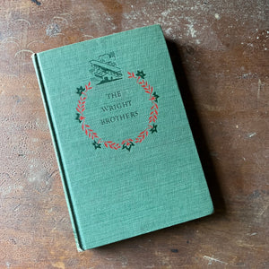 vintage children's book, vintage chapter book, living history book, Landmark Series - The Wright Brothers written by Quentin Reynolds with illustrations by Jacob Landau - view of the front cover