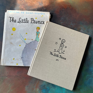 The Little Prince written & illustrated by Antoine De Saint-Exupery-vintage children's classic literature-vintage children's chapter book-view of the front cover