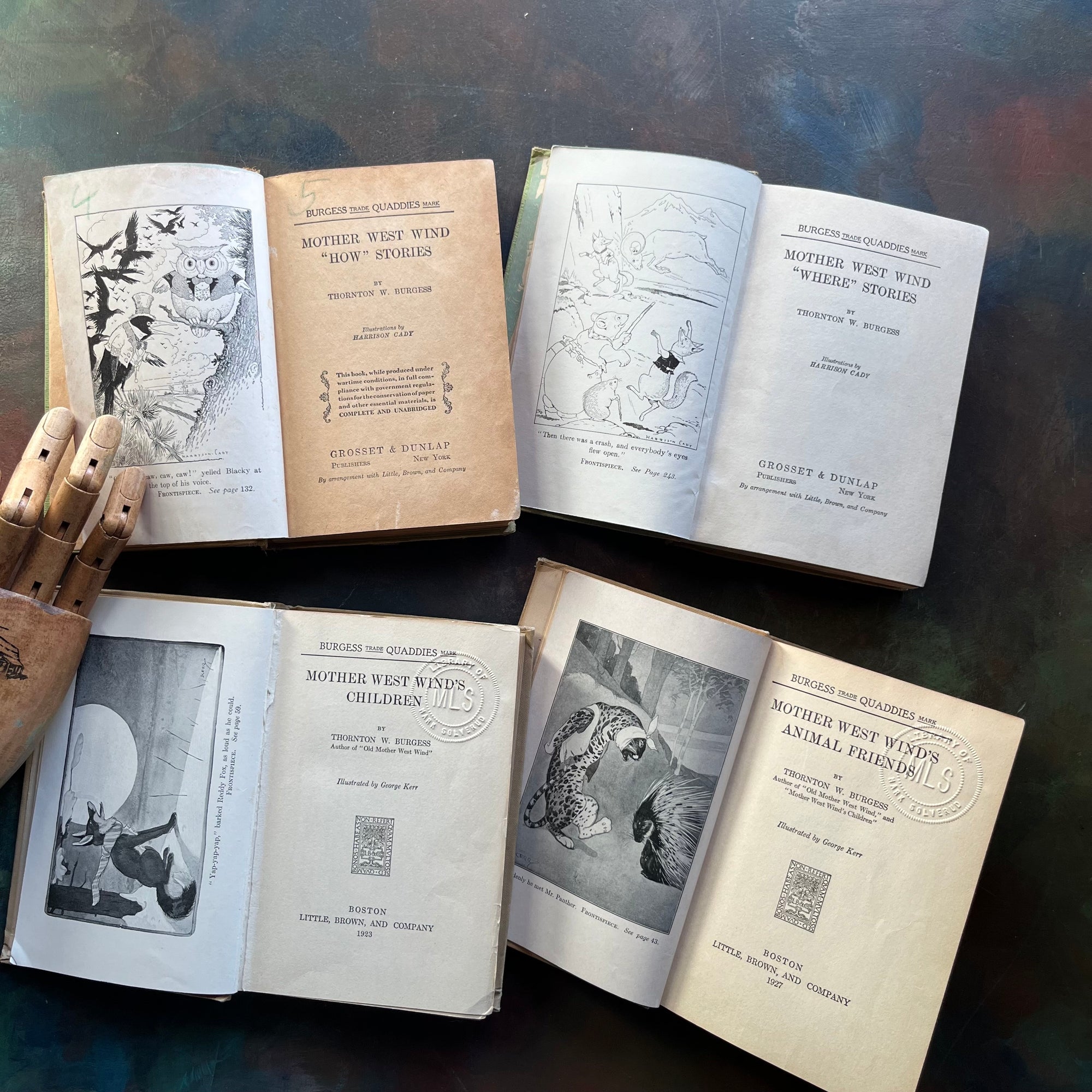 Thornton Burgess Mother West Wind Books Set – Vintage Children’s Animal Stories | Illustrated by Harrison Cady