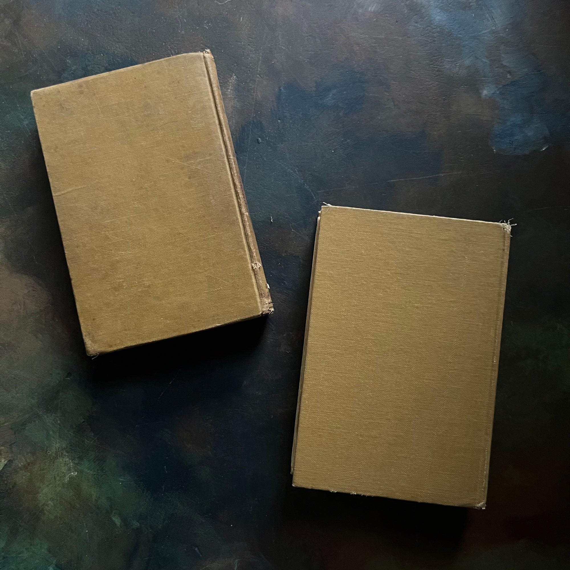 Tom Swift and His Great Oil Gusher and Tom Swift and His Wireless Message written by Victor Appleton-antique science fiction books-view of the back covers
