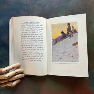 Tommy Trot's Visit to Santa Claus by Thomas Nelson Page-1908 Edition-vintage children's chapter book-Christmas book for children-view of the full color illustration