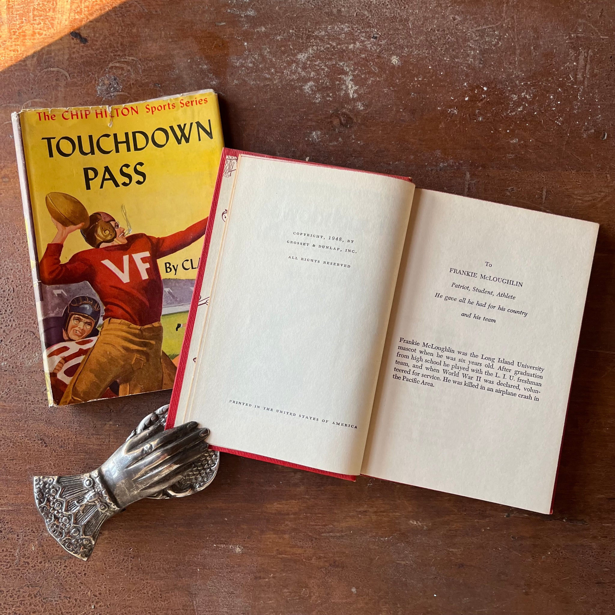 A Chip Hilton Sports Story, Touchdown Pass By Clair Bee