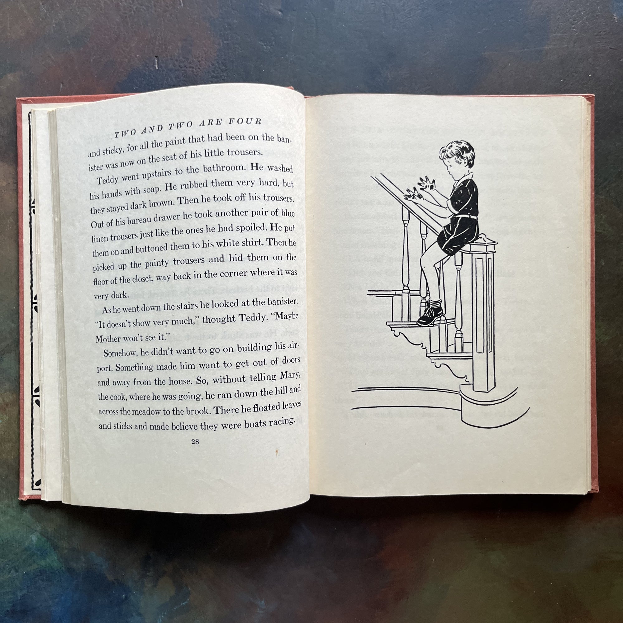 Two and Two are Four Written & illustrated by Carolyn Haywood-vintage children's chapter book-first edition-1940 A Wartime Book-view of the black & white illustrations