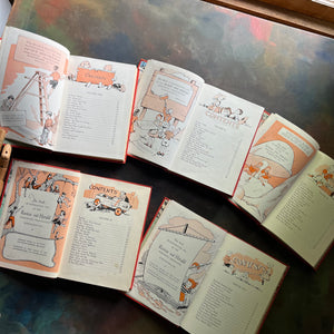 Uncle Arthur's Bedtime Stories Book Set-Volumes 1 through 5-Written by Arthur S. Maxwell-wholesome family stories-classic children's literature-view of the copyright and contents pages