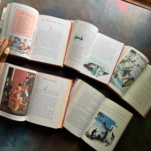 Uncle Arthur's Bedtime Stories Book Set-Volumes 1 through 5-Written by Arthur S. Maxwell-wholesome family stories-classic children's literature-view of the illustrations