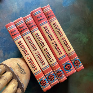 Uncle Arthur's Bedtime Stories Book Set-Volumes 1 through 5-Written by Arthur S. Maxwell-wholesome family stories-classic children's literature-view of the spines
