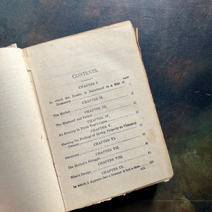 Uncle Tom’s Cabin written by Harriet Beecher Stowe-1907 Henry Altemus Petit Trianon Edition-classic American Literature-view of the content's page - note this two page section of the book is loose - still attached but loose