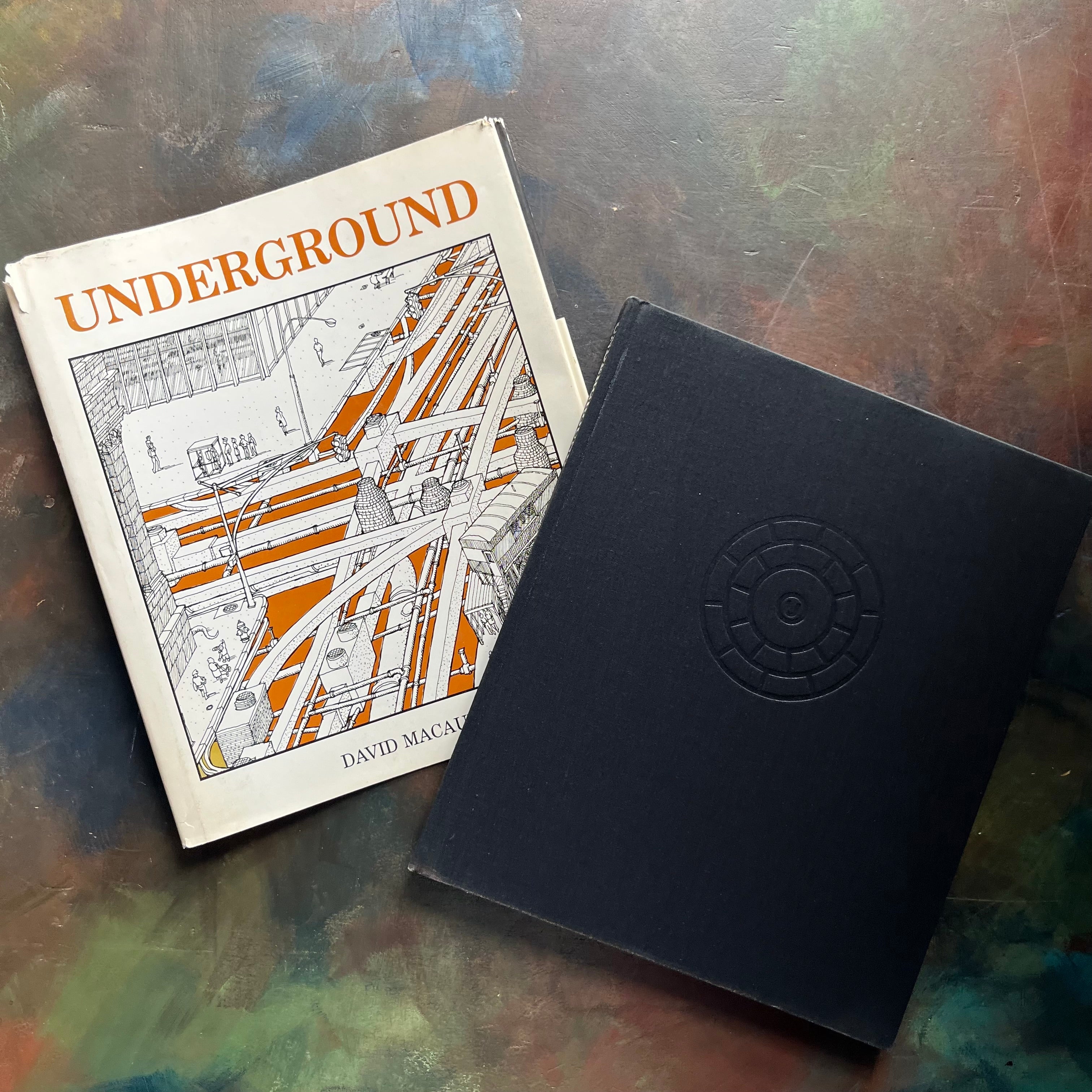 Underground by David Macaulay-explore infrastructure under your city-pen and ink illustrations-view of the front cover