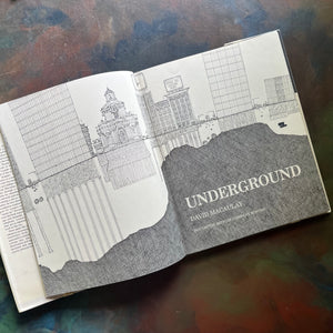 Underground by David Macaulay-explore infrastructure under your city-pen and ink illustrations-view of the title page
