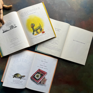 Vintage Children’s Turtle Books-classic Picture Books-Let's Get Turtles-Poke-Along-Mr. Turtle's Mystery-Arnold Lobel-Millicent Selsam-view of the copyrights