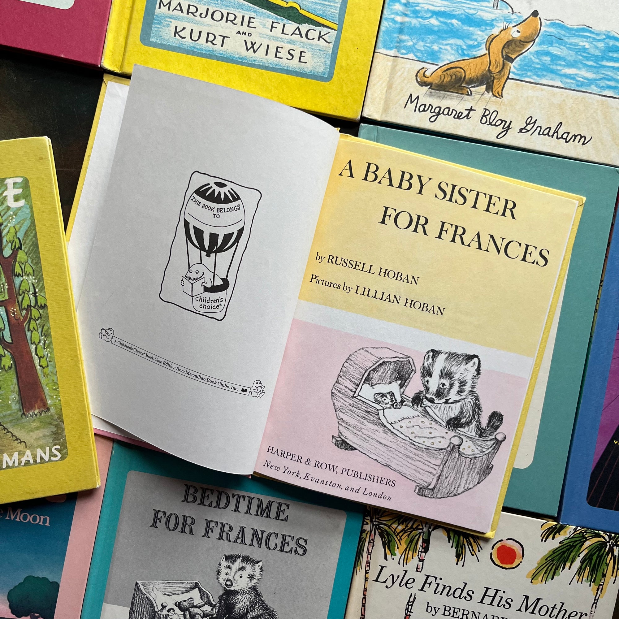 A collection of 11 Vintage Classic Children’s Picture Books published by the Children’s Choice Book Club-award winning picture books-view of one of the title pages