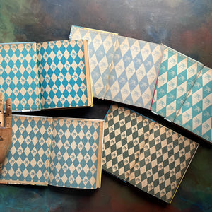 Vintage Kathy Martin Nurse Book Set–First 5 Books–1950s–1960s Nursing Adventure Series-vintage children's chapter books-view of the inside covers