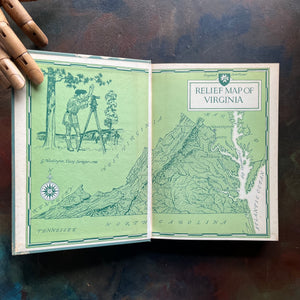 Virginia's History & Geography-Our Home Virginia & The World-vintage US History textbooks-America250-view of the inside cover