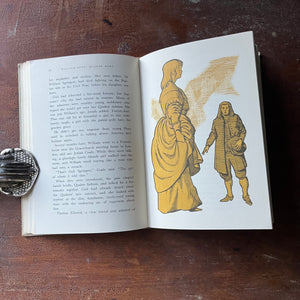 Landmark Series Book, vintage children's history book - WIlliam Penn:  Quaker Hero written by Hildegarde Dolson with illustrations by Leonard Everett Fisher - view of the illustrations