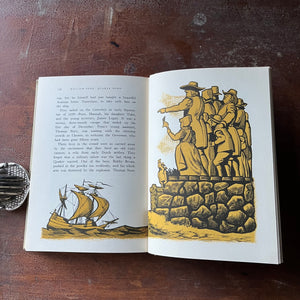 Landmark Series Book, vintage children's history book - WIlliam Penn:  Quaker Hero written by Hildegarde Dolson with illustrations by Leonard Everett Fisher - view of the illustrations