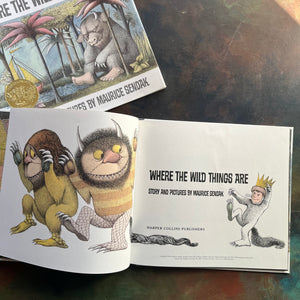 Where The Wild Things Are written and illustrated by Maurice Sendak-50th anniversary edition-2013-caldecott award-winning picture book-view of the title page with copyright information listed at the bottom