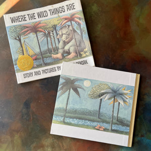 Where the Wild Things Are written & illustrated by Maurice Sendak-1991 25th Anniversary Edition-Caldecott Medal Winner-living children's picture book-collectible edition-view of the back cover