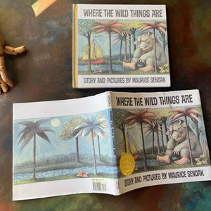 Where the Wild Things Are written & illustrated by Maurice Sendak-1991 25th Anniversary Edition-Caldecott Medal Winner-living children's picture book-collectible edition-view of the outside of the dust jacket
