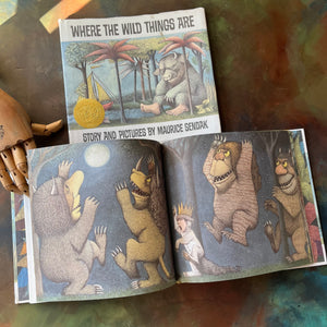 Where the Wild Things Are written & illustrated by Maurice Sendak-1991 25th Anniversary Edition-Caldecott Medal Winner-living children's picture book-collectible edition-view of the illustrations