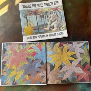Where the Wild Things Are written & illustrated by Maurice Sendak-1991 25th Anniversary Edition-Caldecott Medal Winner-living children's picture book-collectible edition-view of the inside cover