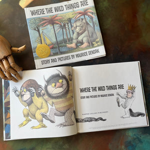 Where the Wild Things Are written & illustrated by Maurice Sendak-1991 25th Anniversary Edition-Caldecott Medal Winner-living children's picture book-collectible edition-view of the title page with copyright information
