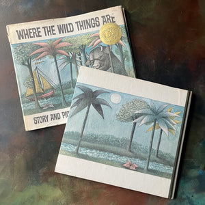 Where the Wild Things Are written & illustrated by Maurice Sendak-1964 The Caldecott Medal Award Winning Book-vintage children's picture book-view of the back cover
