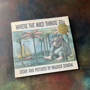 Where the Wild Things Are written & illustrated by Maurice Sendak-1964 The Caldecott Medal Award Winning Book-vintage children's picture book-view of the dust jacket's front cover