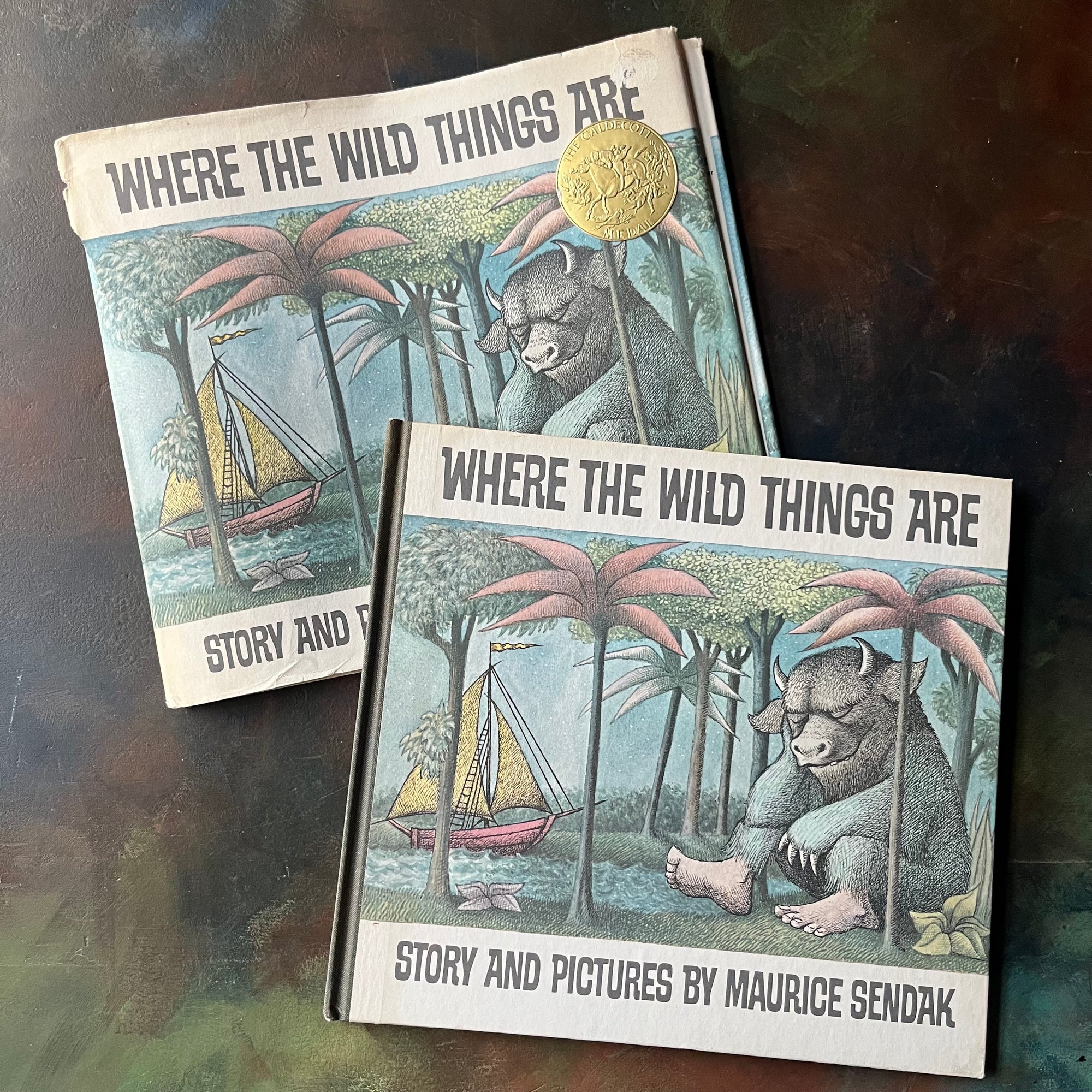 Where the Wild Things Are written & illustrated by Maurice Sendak-1964 The Caldecott Medal Award Winning Book-vintage children's picture book-view of the front cover