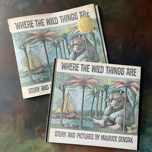 Where the Wild Things Are written & illustrated by Maurice Sendak-1964 The Caldecott Medal Award Winning Book-vintage children's picture book-view of the front cover