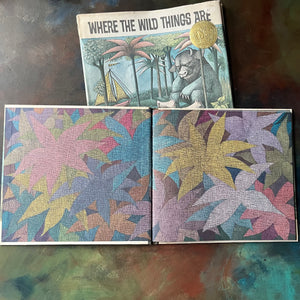 Where the Wild Things Are written & illustrated by Maurice Sendak-1964 The Caldecott Medal Award Winning Book-vintage children's picture book-view of the inside cover