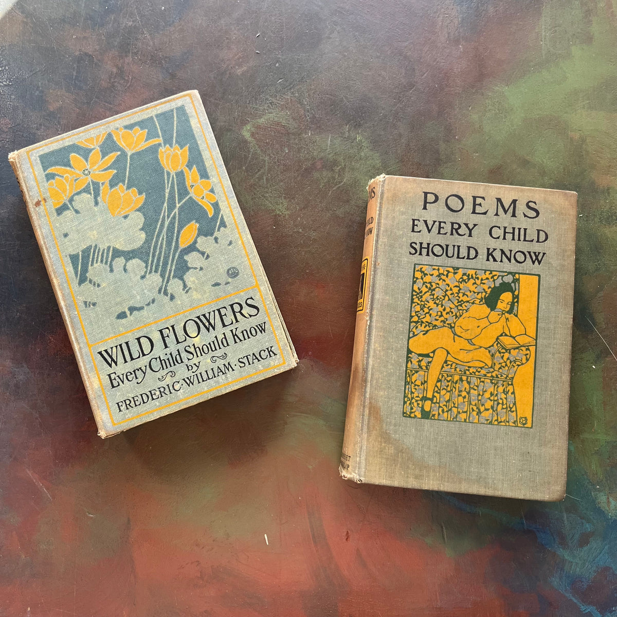 Wildflowers Every Child Should Know-Poems Every Child Should Know-vintage books for children-view of the front covers