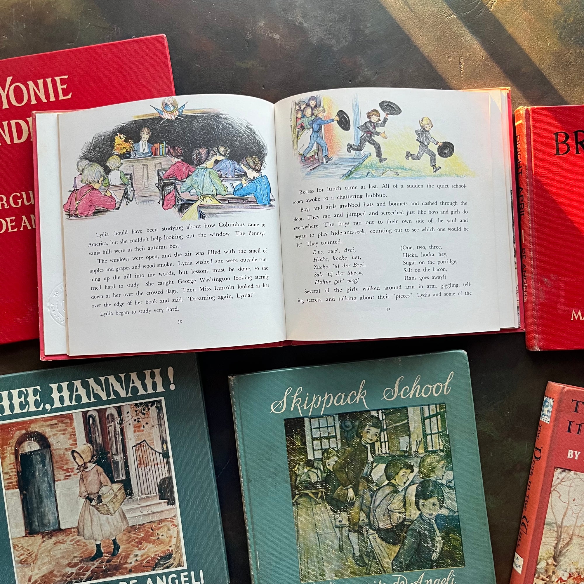 Bright April Set of Margeurite de Angeli Books-Thee, Hannah!, Bright April, Skippac ...