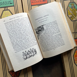 Young Folks Library Complete 10 Volume Book Set-anthology of children's literature-vintage children's stories-view of a sample of the black and white illustrations found throughout this set