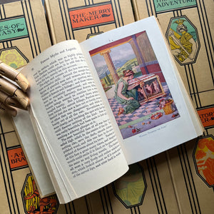  Young Folks Library Complete 10 Volume Book Set-anthology of children's literature-vintage children's stories-view of a sample of the full color images found throughout this set