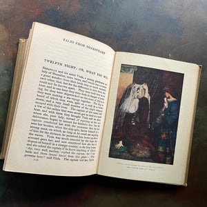 antique book-William Shakespear - Tales from Shakespeare by Charles & Mary Lamb-1924 edition-classic literature-view of the illustrations