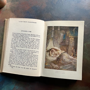 antique book-William Shakespear - Tales from Shakespeare by Charles & Mary Lamb-1924 edition-classic literature-view of the illustrations in full color
