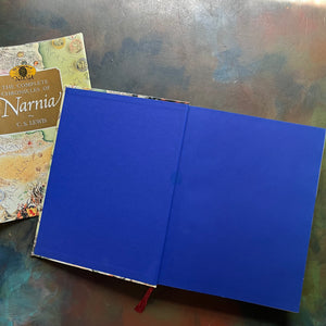 The Complete Chronicles of Narnia By C.S. Lewis - a HarperCollinsPublishers-edition-vintage children's-literature-fantasy-books-for-kids-view of the inside cover