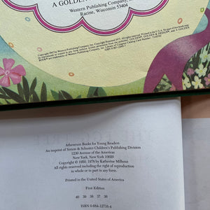 vintage children's Easter picture books-The Egg Tree written & illustrated by Katherine Milhous and The Golden Egg Book written by Margaret Wise Brown with illustrations by Leonard Weisgard-view of the copyright information