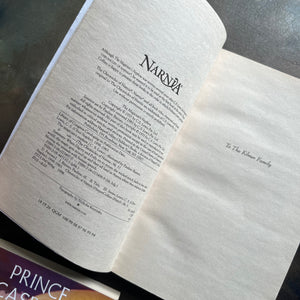 vintage children’s books-box set–The Chronicles of Narnia Complete Box Set written by C. S. Lewis-classic children's books that should be on every child's bookshelf - view of the copyright page sample