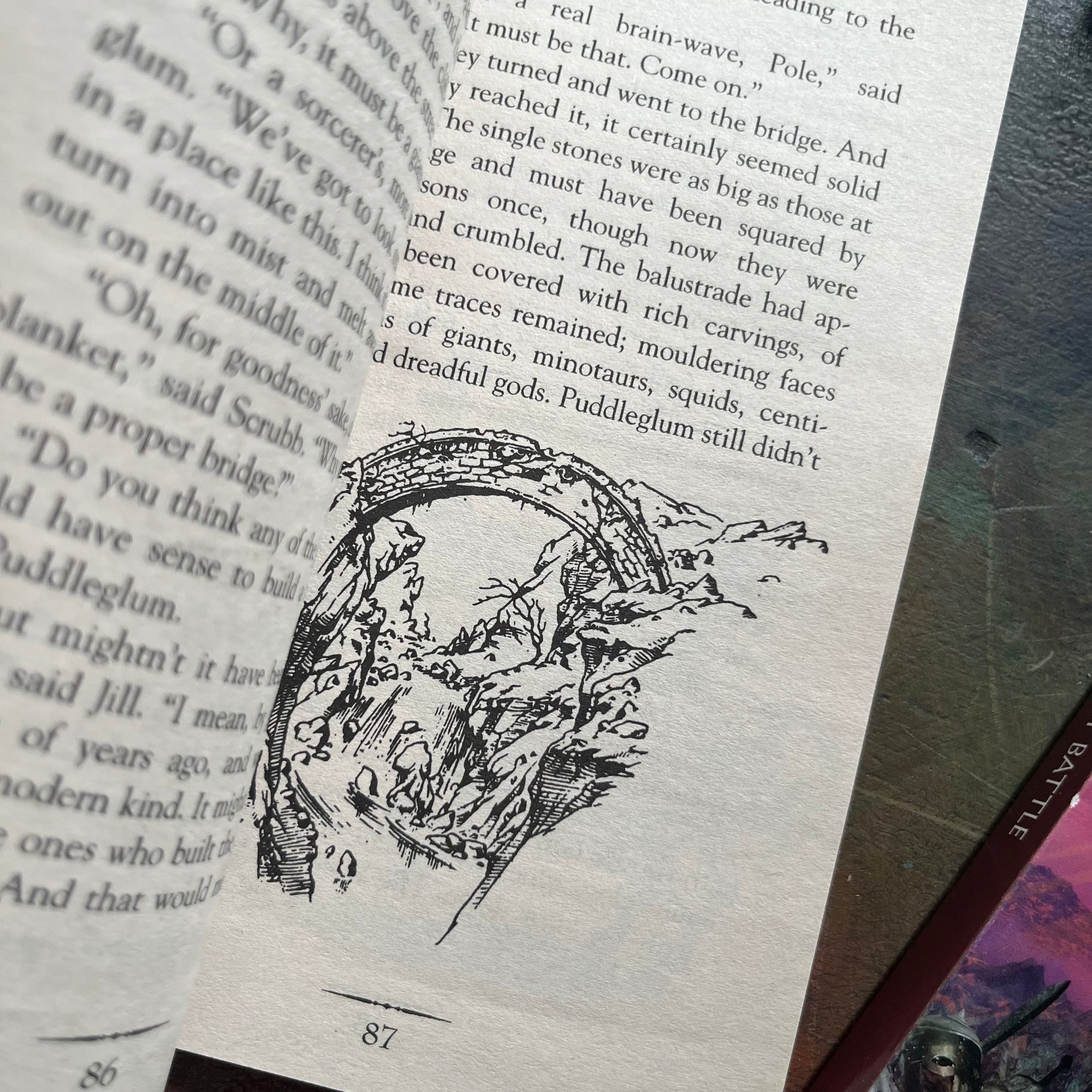 vintage children’s books-box set–The Chronicles of Narnia Complete Box Set written by C. S. Lewis-classic children's books that should be on every child's bookshelf - view of the illustration sample you will find within the pages