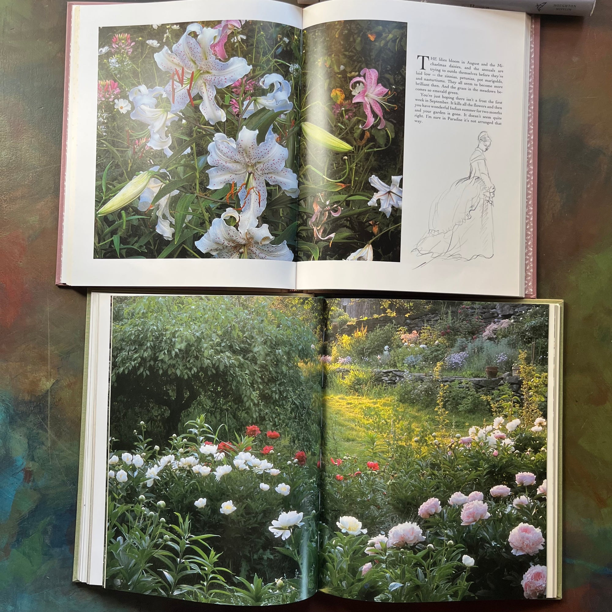 vintage gardening books-biographies of Tasha Tudor-Tasha Tudor's Garden by Tovah Martin with Photographs by Richard W. Brown-The Private World of Tasha Tudor-photographs taken on Tasha's property