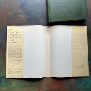 vintage nature sketchbook & diary - The Country Diary of An Edwardian Lady written & illustrated by Edith Holden-a yearlong nature study of the English Countryside from 1906-view of the clipped dust jacket flap
