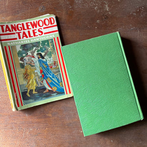 A Wonder Book and Tanglewood Tales by Nathaniel Hawthorne - view of the embossed back cover