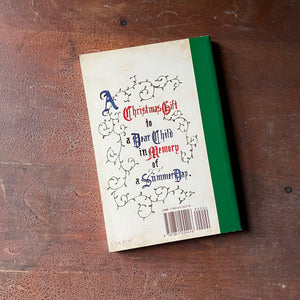 Alice's Adventures Under Ground by Lewis Carroll - view of the back cover