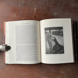 Log Cabin Vintage – vintage children’s book, children’s book, chapter book, Children's Classics Edition - Anne of Green Gables by Lucy Maud Montgomery with illustrations by Troy Howell - 1988 Children's Classics Edition - view of the black and white drawings