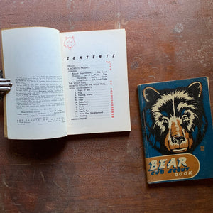 Bear Cub Scout & Wolf Cub Scout Books - table of contents