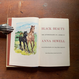 Black Beauty 1954 Junior Deluxe Editions Title Page