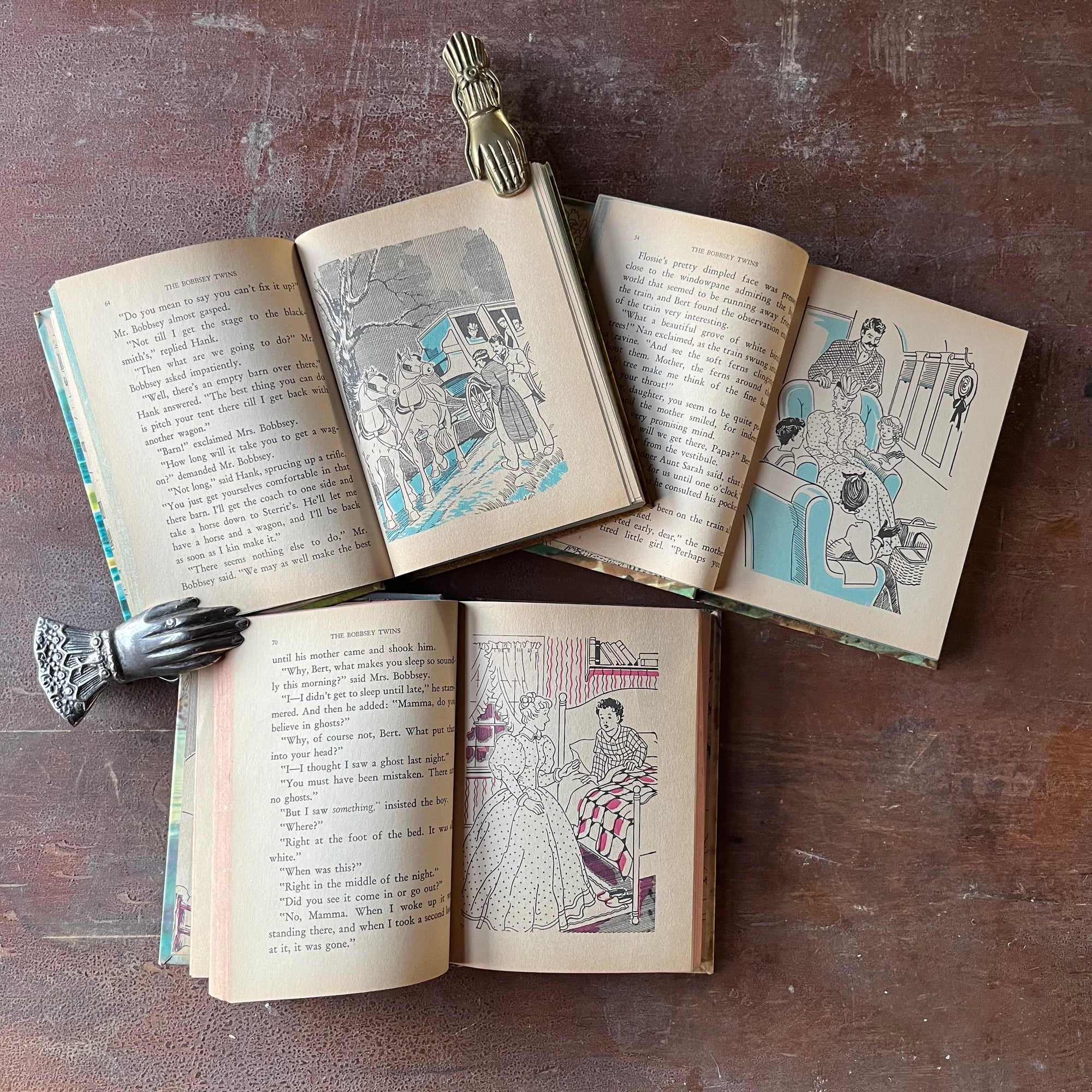 The Bobbsey Twins Book Set by Whitman Publishing Company - In The Country, Merry Days Indoors & Out, and At The Seashore